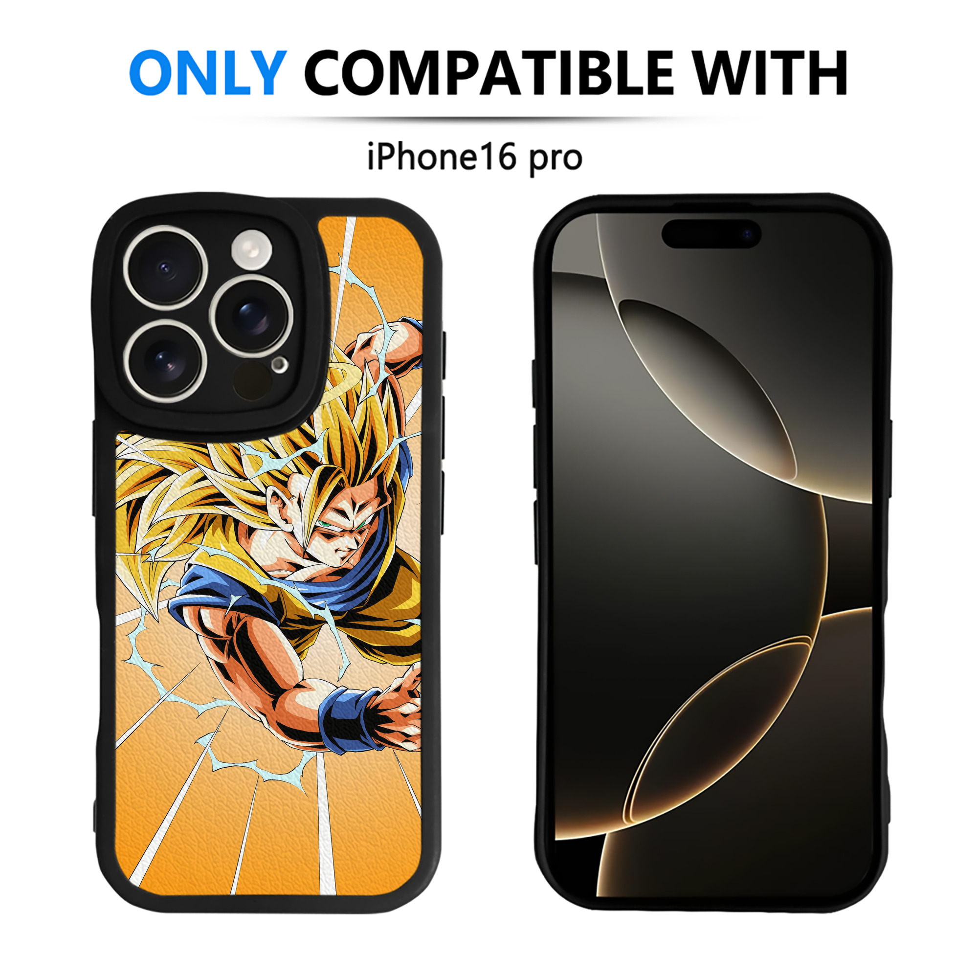 （画像用） ドラゴンボール DRAGON BALL 【iPhone 16シリーズ対応】シリコンスマホケース（レザー調） 材質：シリコン